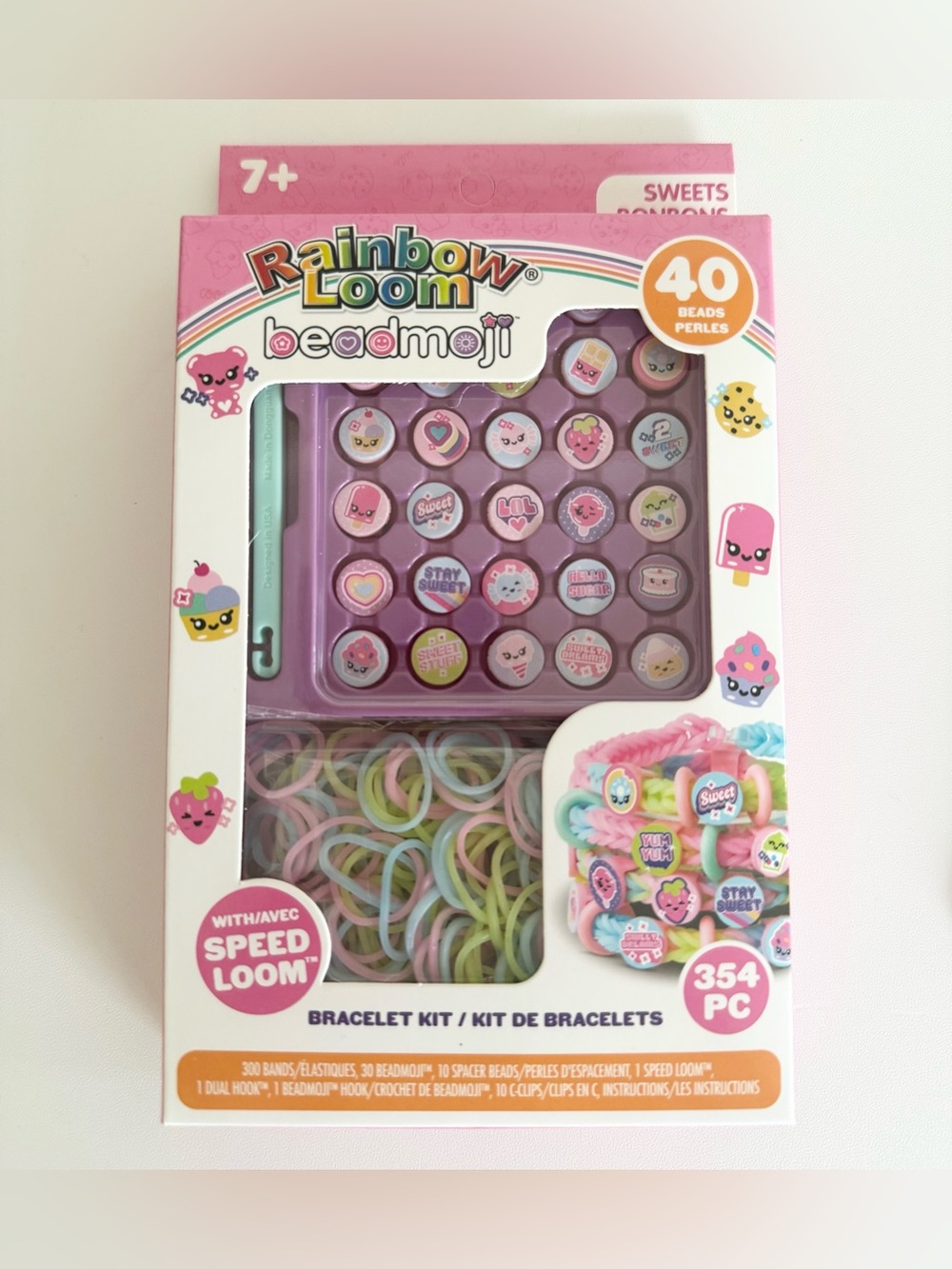 NEW rainbow loom beadmoji bracelet making arts and crafts set